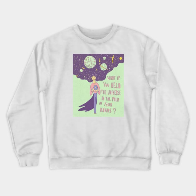 Universe Crewneck Sweatshirt by Rubbish Cartoon